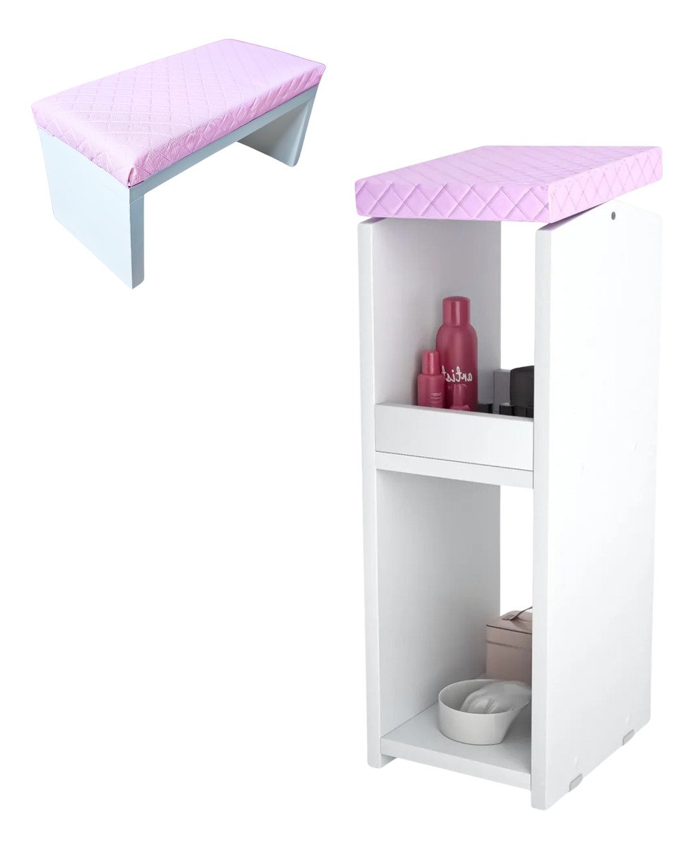 Organizador Apoio De Pé / Perna + Apoio De Mão Para Manicure - Imagem 16