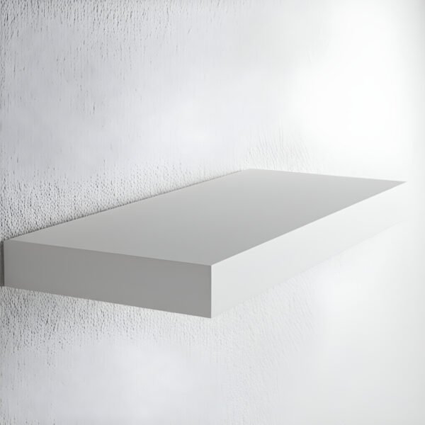 Prateleira Suporte Embutido 60x25x4cm Branca Conceito