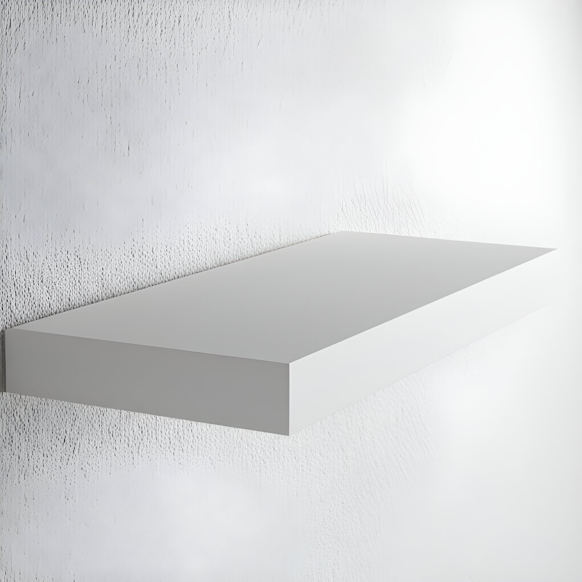 Prateleira Suporte Embutido 60x25x4cm Branca Conceito